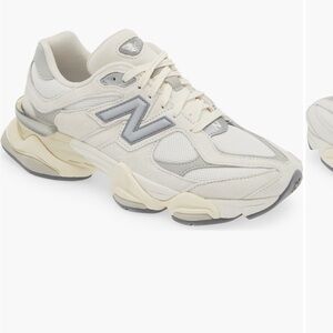 New Balance 9060 White and Gray Lifestyle Sneakers